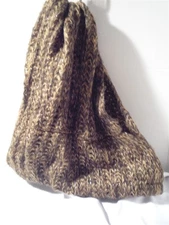 Brown w/Silver Flecks INFINITY SCARF SCARVES WRAP 32"x15" Super Soft New 