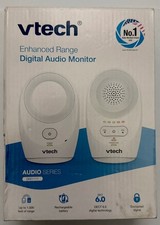 VTech DM1111 Enhanced Range Digital Audio Baby Monitor DECT 6.0 1500 Ft White