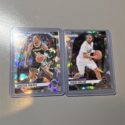 2 Panini Prizm Basketball Jonathan Kuminga & Darius Garland NBA cards 2023-24