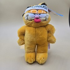 Garfield  Humbug   Christmas Plush Dakin 1980s w/ Tag Holiday Cat Stuffed Toy