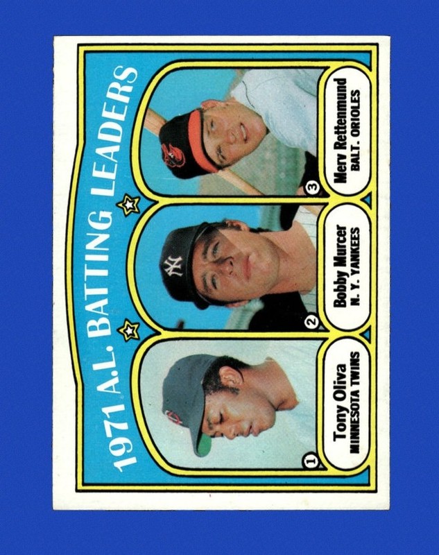 1972 Topps Set-Break # 86 Al Batting Leaders NR-MINT *GMCARDS*