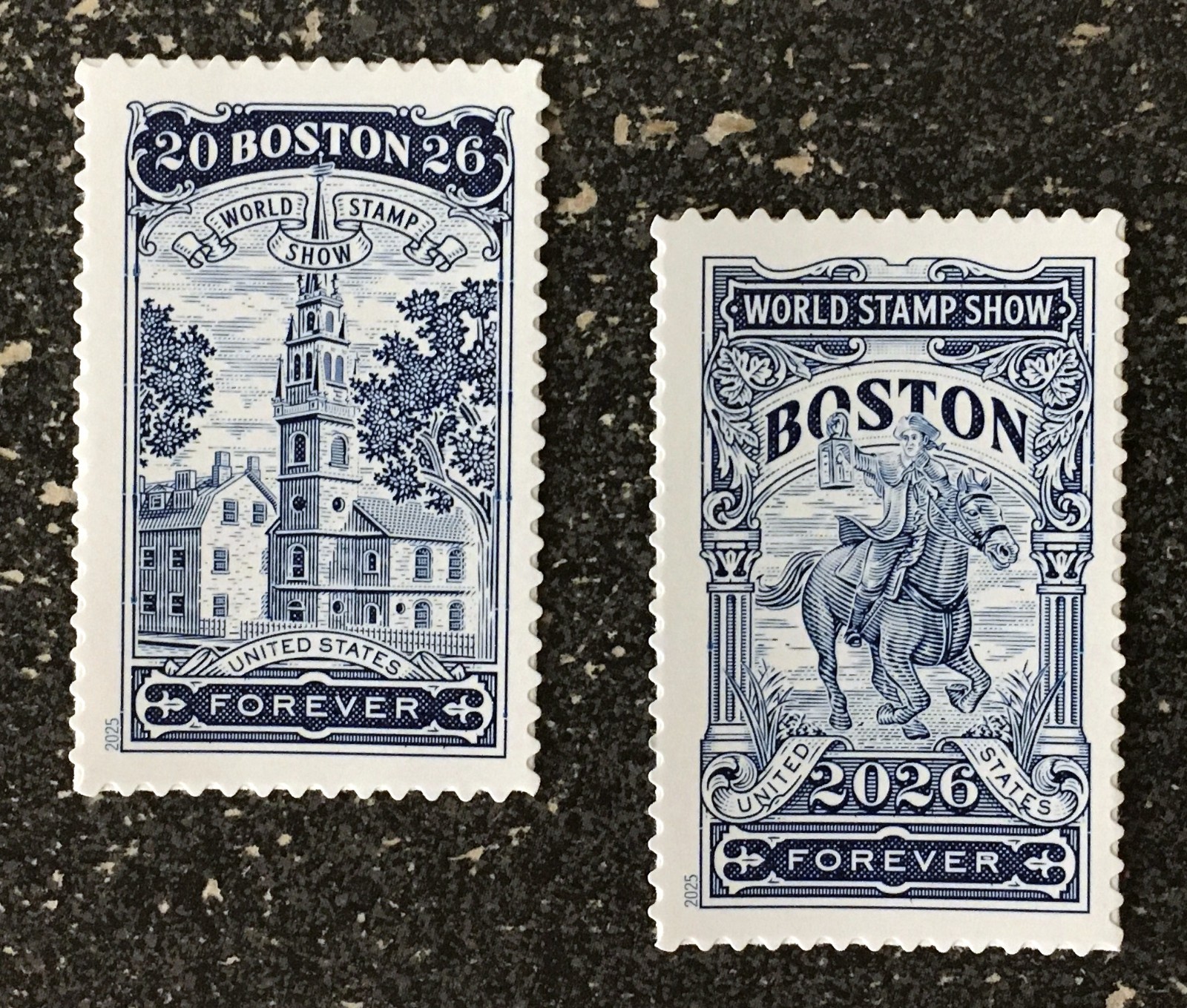 2025USA #6029-6030 Forever Boston 2026 World Stamp Show - Set of 2 ...