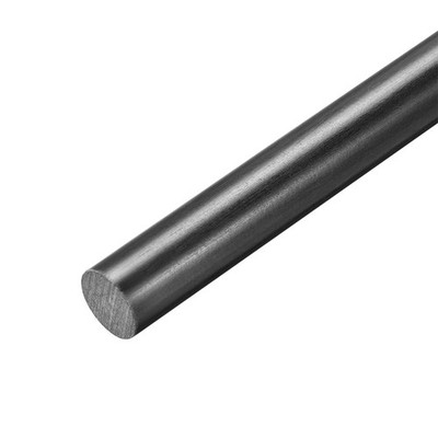 FRP Fiberglass Round Rod 12mm Dia 50cm Long Black Engineering Round Bar