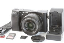 [174 Shots] Sony a6300 ILCE-6300 Mirrorless Camera Mint +128GB SD C044 C044
