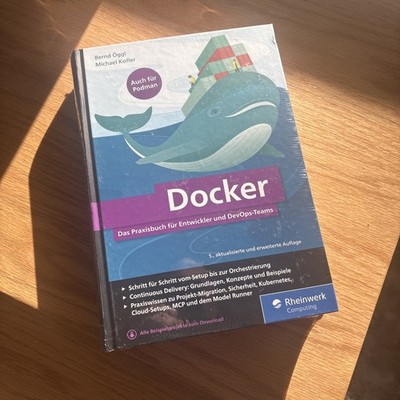 Docker Praxisbuch Michael Kofler 5. Auflage 2026 Rheinwerk NEU OVP DevOps