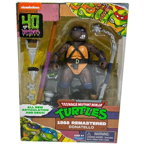 Teenage Mutant Ninja Turtles 1988 Remastered Donatello Figure Playmates OPEN BOX