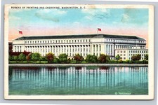 Vintage 1935 Bureau of Printing and Engraving Washington D.C. Postcard