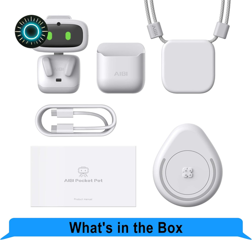 Aibi Pocket Pet Wearable Robot ChatGPT Powered AI Companion with Voice Commands