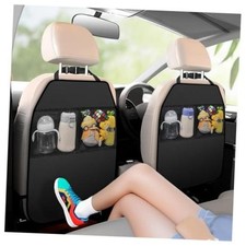 2PCS Back Seat Cover for Kids,Anti-Slip Design Kick Mats Back Seats Protector