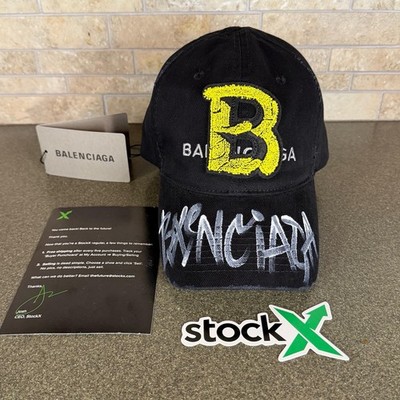 Balenciaga B Yellow Hat Baseball Cap | eBay