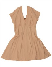 ZARA Womens A-Line Dress UK 14 Large Pink Viscose DH09