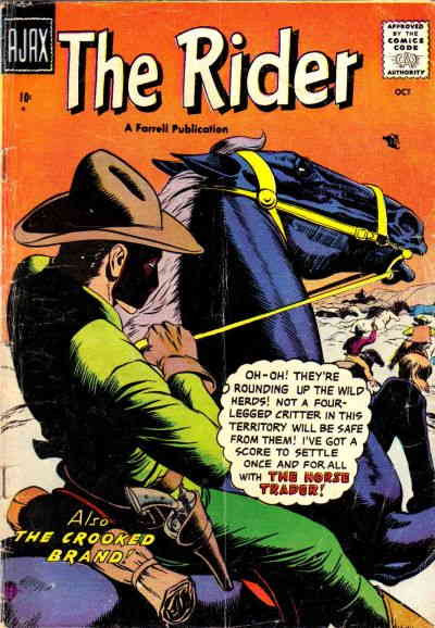 Rider, The #4 FAIR; Four Star | low grade - October 1957 Ajax Farrell - we combi
