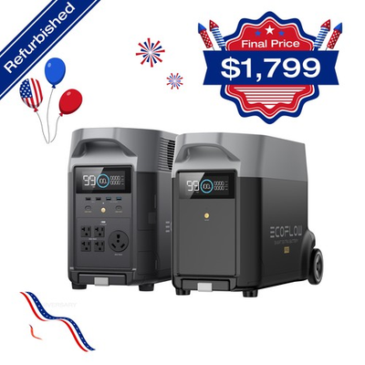 #ad EcoFlow DELTA Pro Power StationExtra Battery 7200Wh Certified Refurbished LFP $2248.75