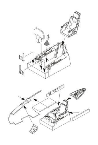 CMK 129-7273 - 1:72 F-86F Interior Set - New