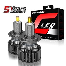 2x H7 Led Headlight Bulb Kit High Low Beam 100w 10000lm Super Bright 6000k White