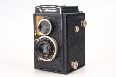 Voigtlander Brillant Metal 6x6 120 TLR Camera w Skopar 75mm f/4.5 Lens V21