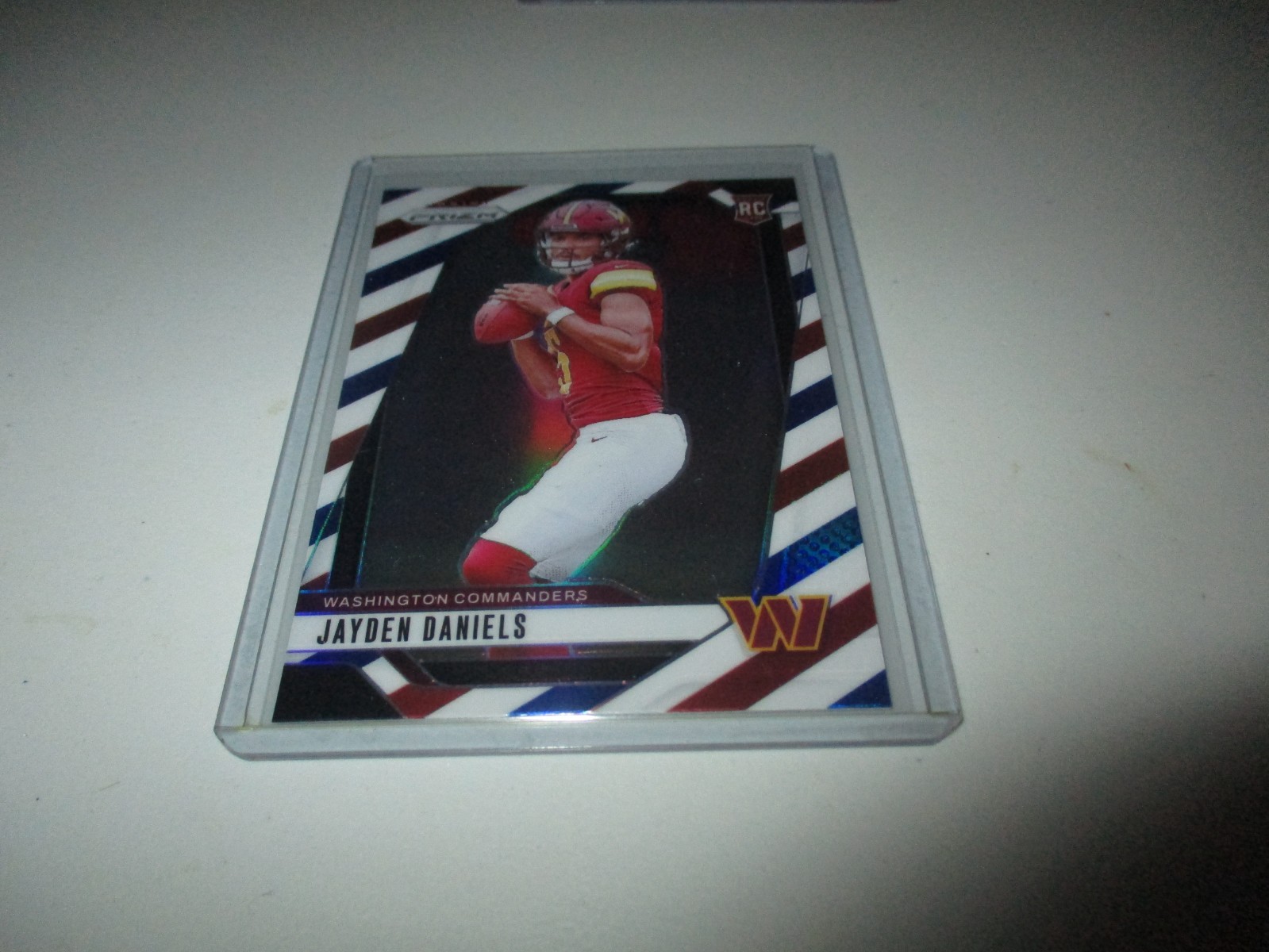 Jayden Daniels 2024 Panini Prizm Red White Blue RC #347