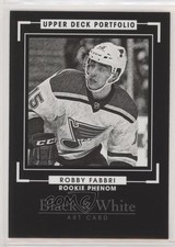 2015-16 Upper Deck Portfolio Rookie Black & White Art Robby Fabbri #334 4e3