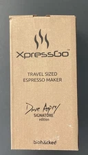 XpressGo Travel Sized Espresso Maker, Biohacked, New In Box/sealed packaging