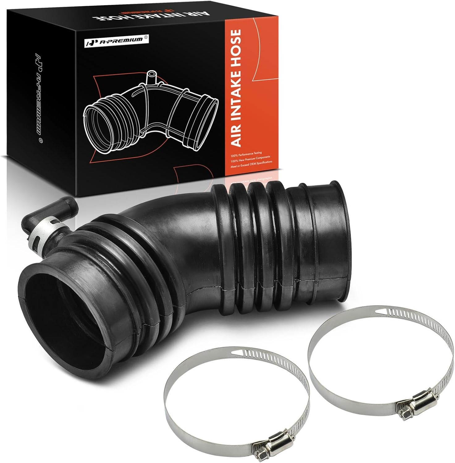 Engine Air Intake Hose 89-95 Toyota 4Runner Pickup 3.0L with Clamp 14.5" Rubber