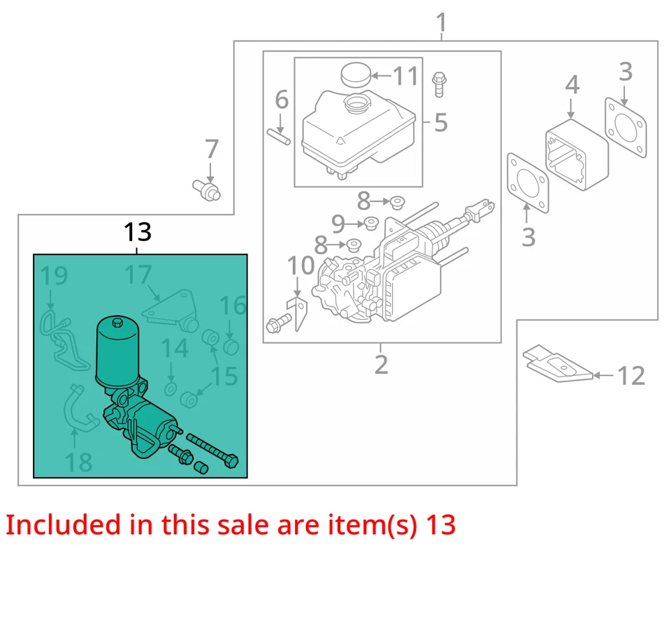 Power Brake Booster Hydraulic Fits 14-23 INFINITI QX80 104741807 - Image 3 of 4
