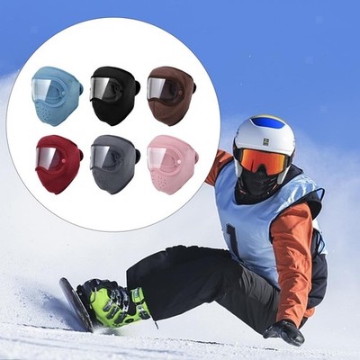 Warme Gesichtsbedeckung zum Skifahren, staubdicht, wiederverwendbar, Thermo
