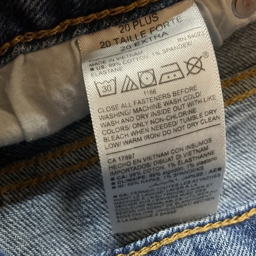 Old Navy Damen Boyfriend Jeans Gr. 20 Distressed Raw Hem Mid Rise Denim - Bild 5 von 11