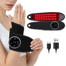 Upgraded 2.0 Red Light Therapy for PRO Wrist Wrap, Black