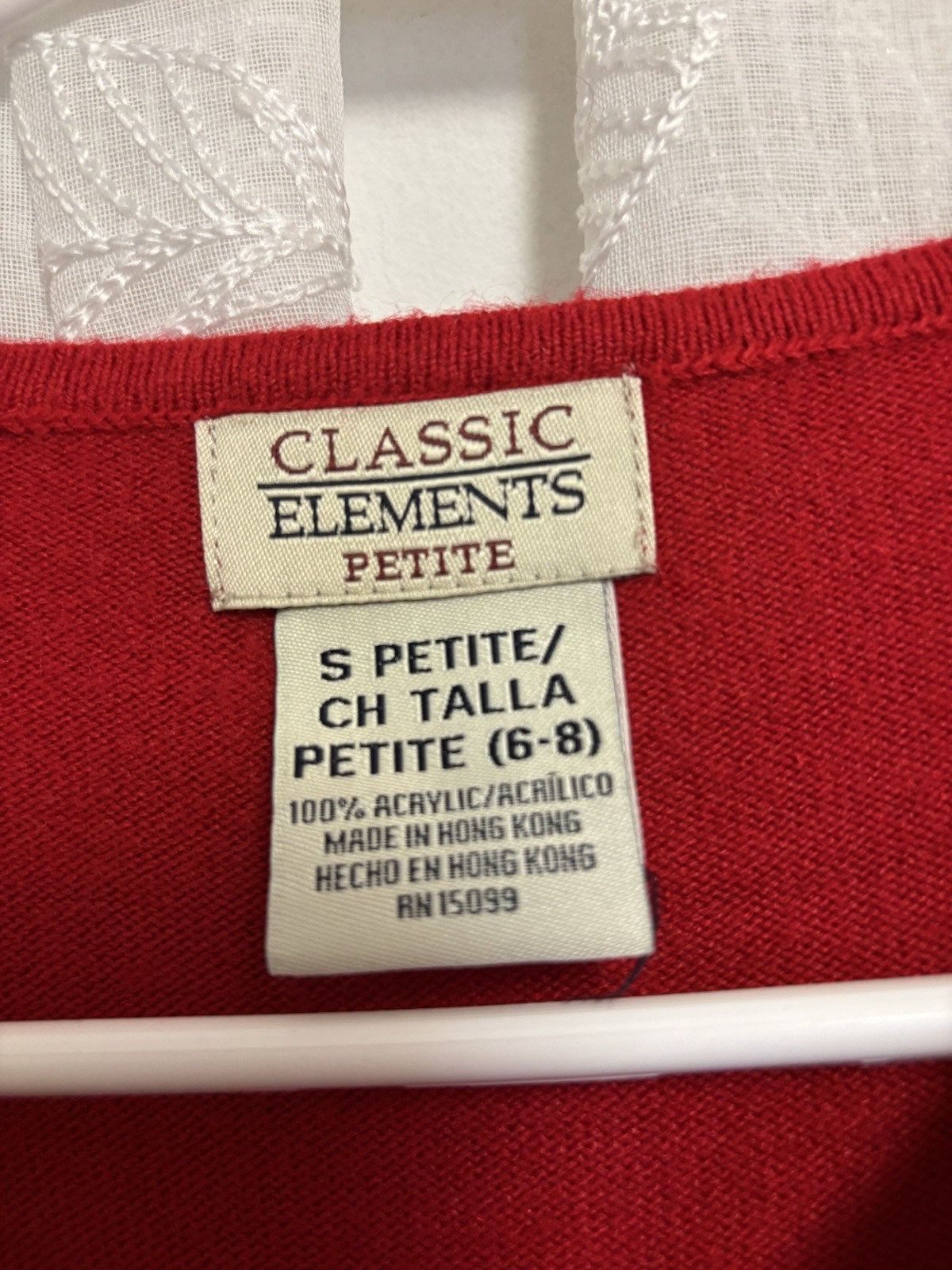 vtg Classic Elements Red Pullover Sweater Petite … - image 12