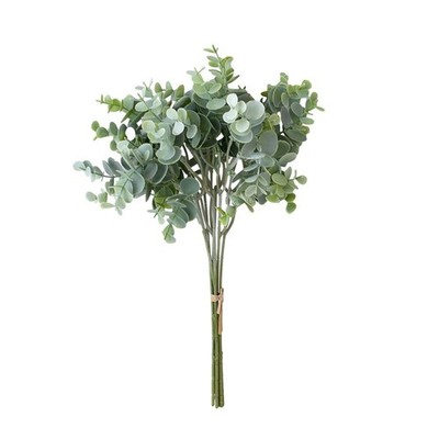 1X Eukalyptus Blumenstrauß Kunstblumen Kunstpflanze für Hochzeit Neu Hausdeko