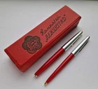 Vintage Soviet Fountain Pen Set SOYUZ Gold Nib Leningrad Original. USSR 70s