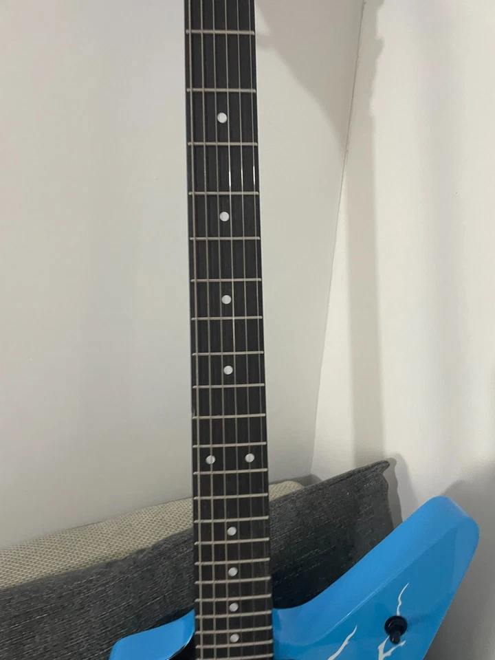 Blue Lightning Veneer Dimebag Darrel ML Electric Guitar 6 Strings - Image 3 of 4