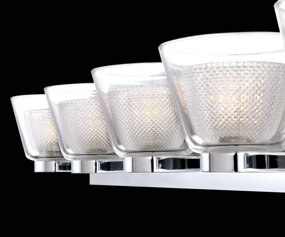 Eurofase Lighting 31803 Trent 5 Light 32"W LED Bathroom Vanity - Chrome - Image 2 of 3