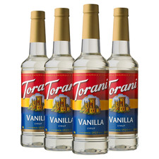 Torani Syrup, Vanilla, 25.4 Ounces Pack of 4 