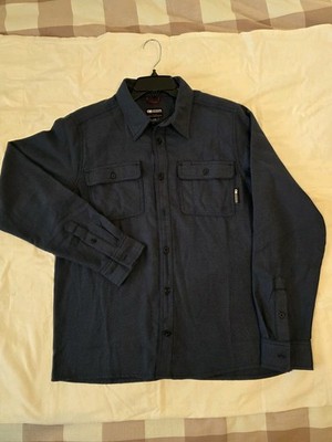 Outdoor Research Feedback Lightweight Flannel Shirt Men s L Blue NWT