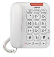 VTech CL1100 Corded Landline Phone Big Button Handsfree Speakerphone Speed Dial