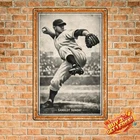 Vintage Baseball Pitcher Tin Sign 8x12 Durable Aluminum Metal Home Decor