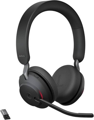 Jabra Evolve2 65 Stereo   kabelloses DECT Headset,Bluetooth, Dongle