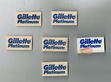 5 Lamette per Rasoio vintage Gillette Platinum con Scatolina intatta
