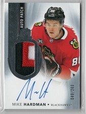 2021-22 Upper Deck The Cup Mike Hardman #145 RPA 049 /249 Rookie Patch Auto RC
