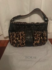 Tous Leopard Hobo Shoulder Bag Authentic!