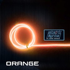 Neon LED Light Glow EL Wire Control String Strip Rope Tube 3.2mm Thick ORANGE