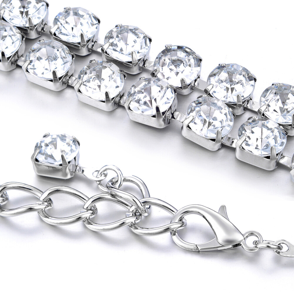 2 Pack Belly Chains for Women Rhinestone Belts Dresses Special Occasion