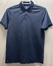 NWOT Men  s Tommy Bahama Short Sleeve Wicking Easy Care Polo Shirt Dk Blue Small