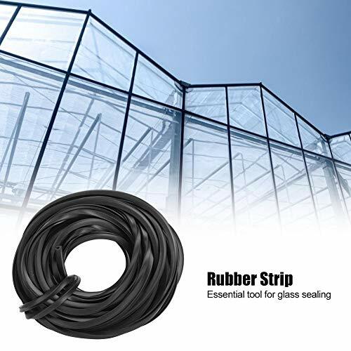Demeras Rubber Strip Greenhouse Rubber Seal Glazing Rubber Seals Black