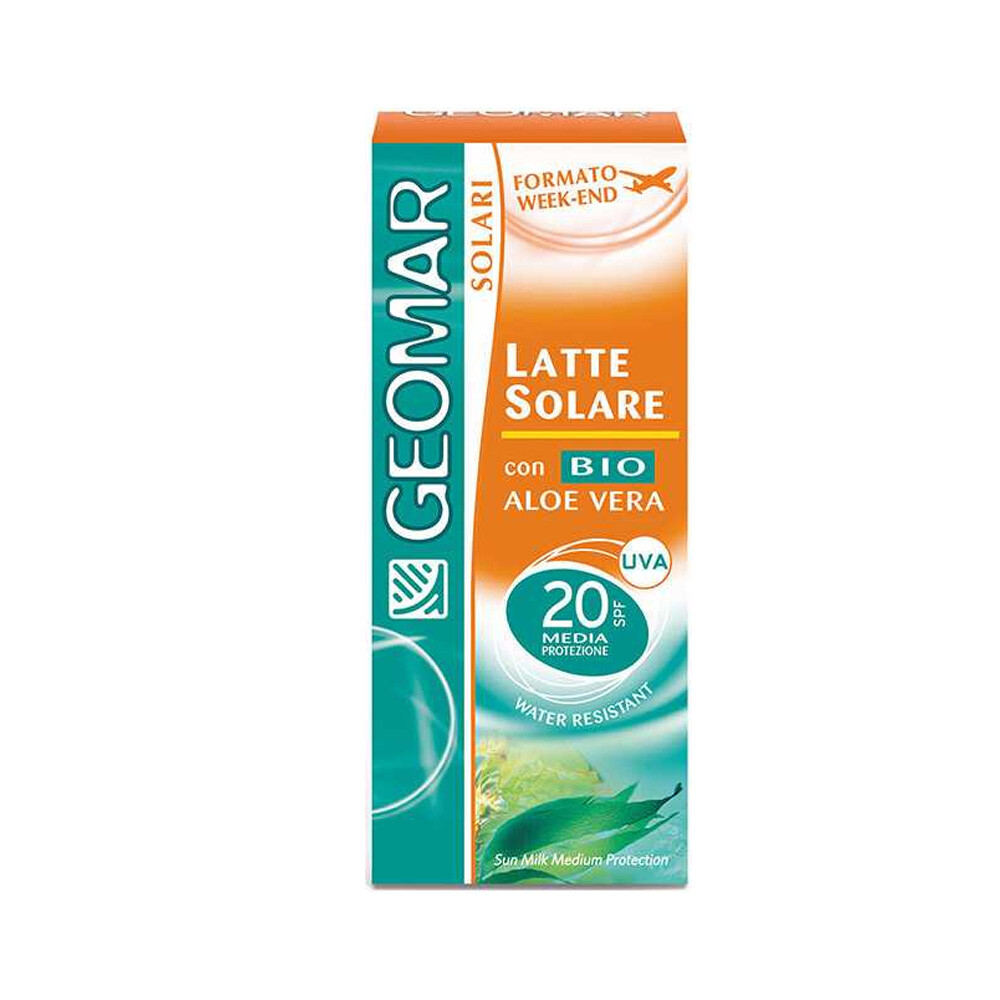 Geomar Latte Solare Corpo Con Aloe Vera Spf 20 Media Resistente Acqua 75ml