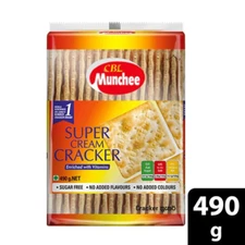 Munchee Super Cream Cracker 490g Sri Lankan Tea Biscuits Sugar Free Shipping Fre
