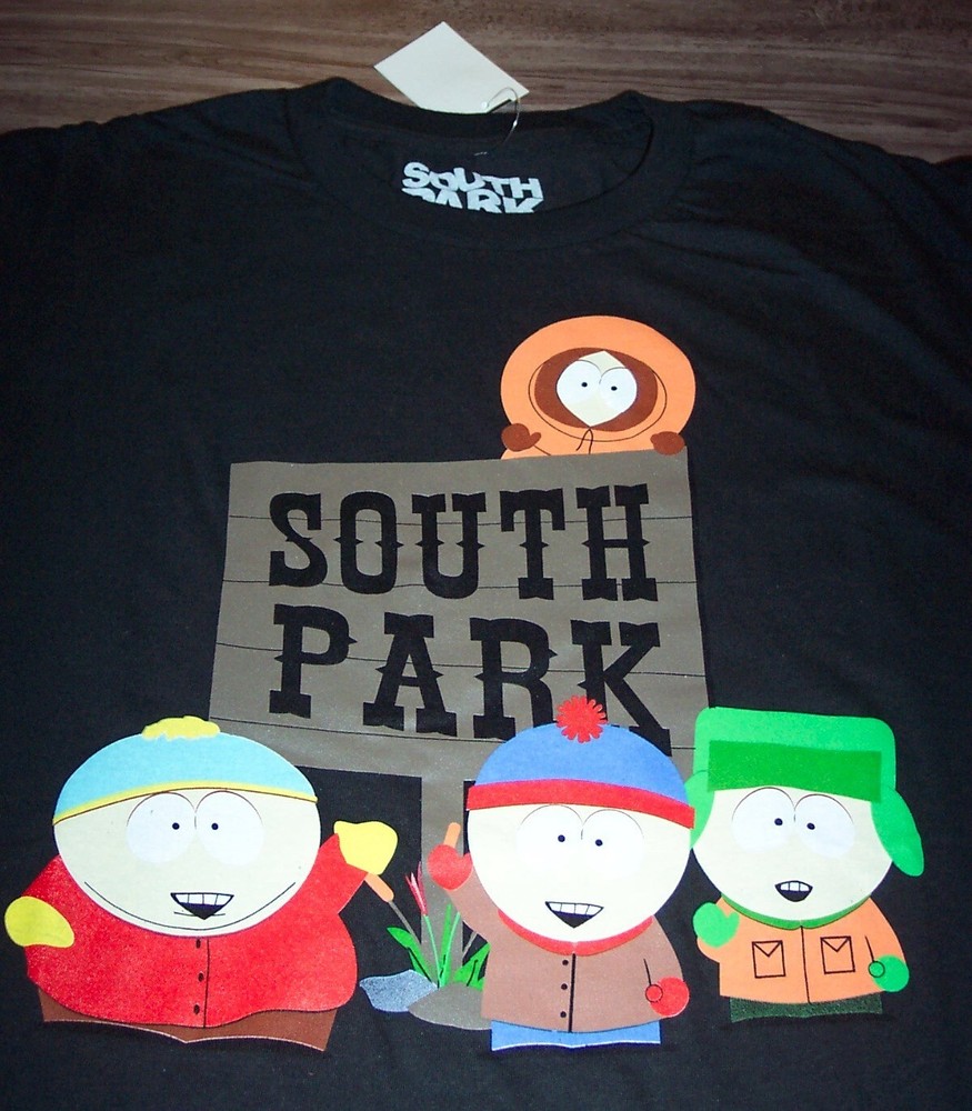 SOUTH PARK Comedy Central  T-Shirt MENS LARGE 1990's NEW w/ TAG