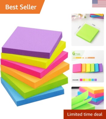 Lined Sticky Notes 3x3 Sticky Notes With Lines Self-Stick Notes Bright Color 4 Pads 90 Sheets Pad Light Blue