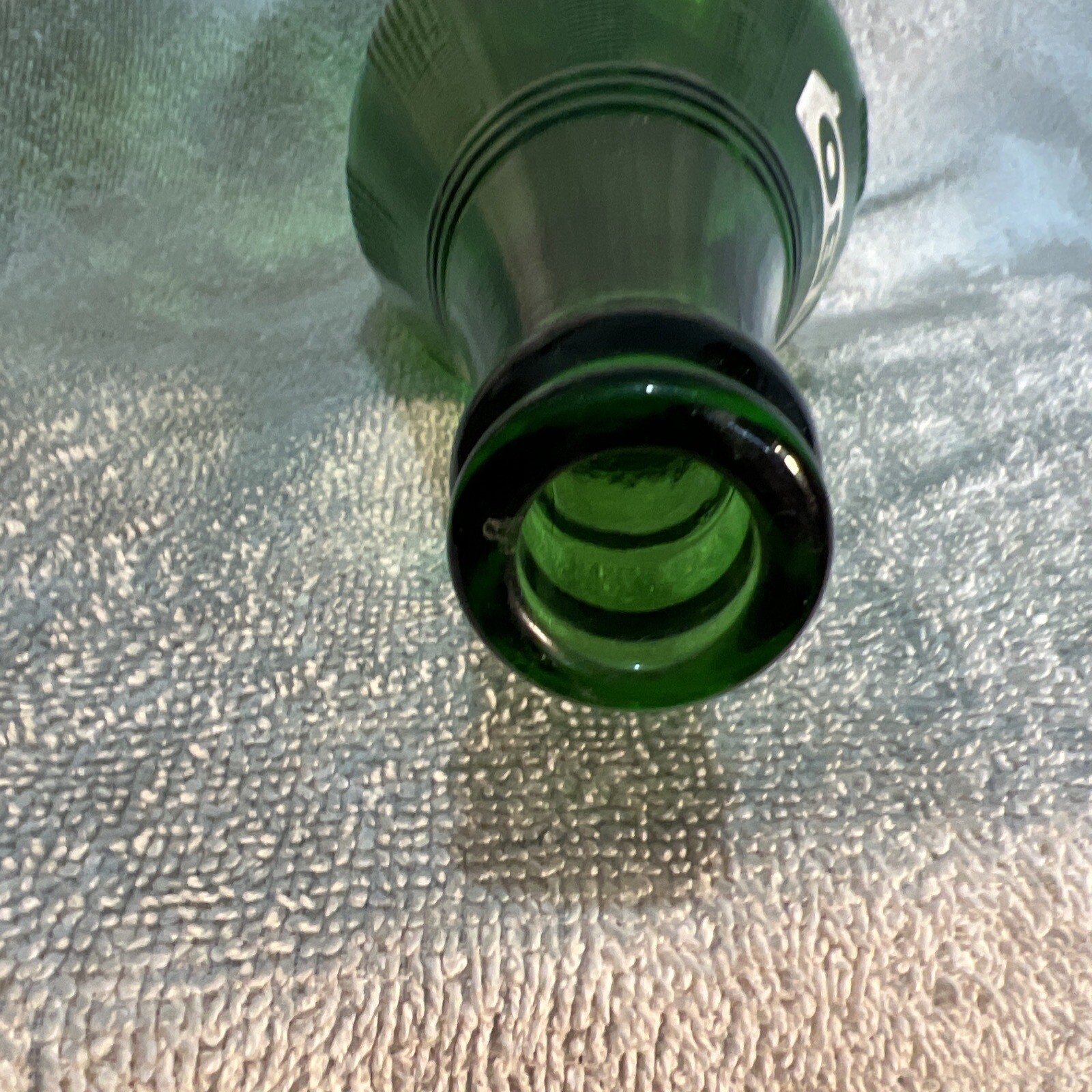 Vtg Green JUMBO BEVERAGES 32 OZ QUART SODA BOTTLE GROVE CITY PA NEMO